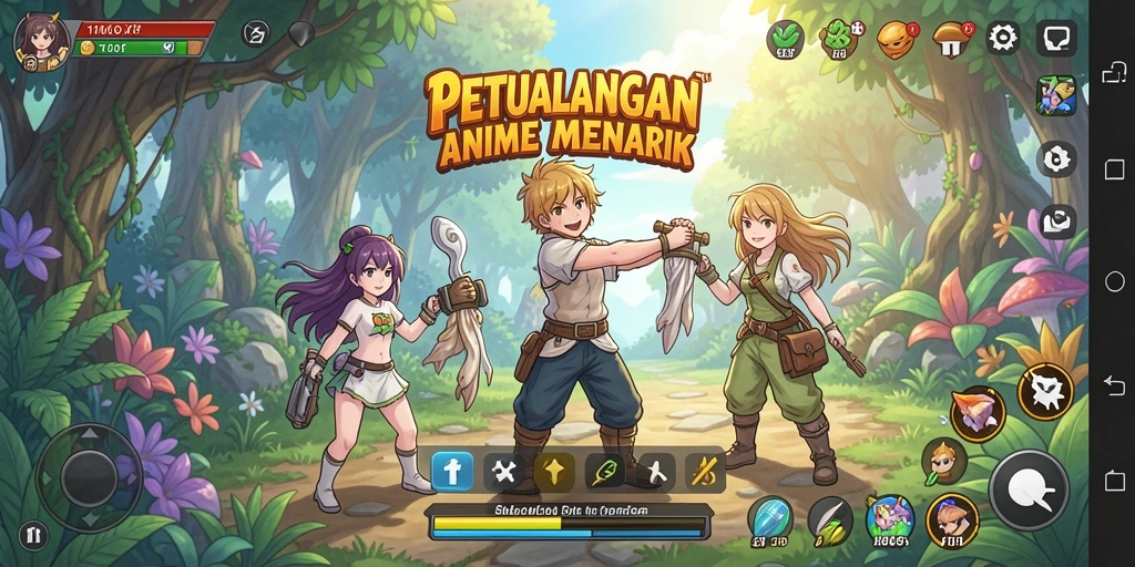 Tampilan gameplay seru dan karakter Anime menarik di 116X.