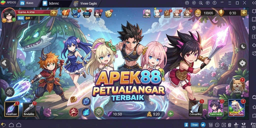 Tampilan seru dari gameplay APEK88 yang memukau.