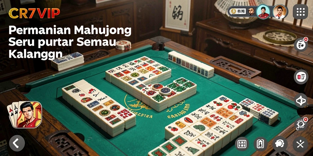 Tampilan gameplay seru dalam CR7VIP dengan berbagai level Mahjong.