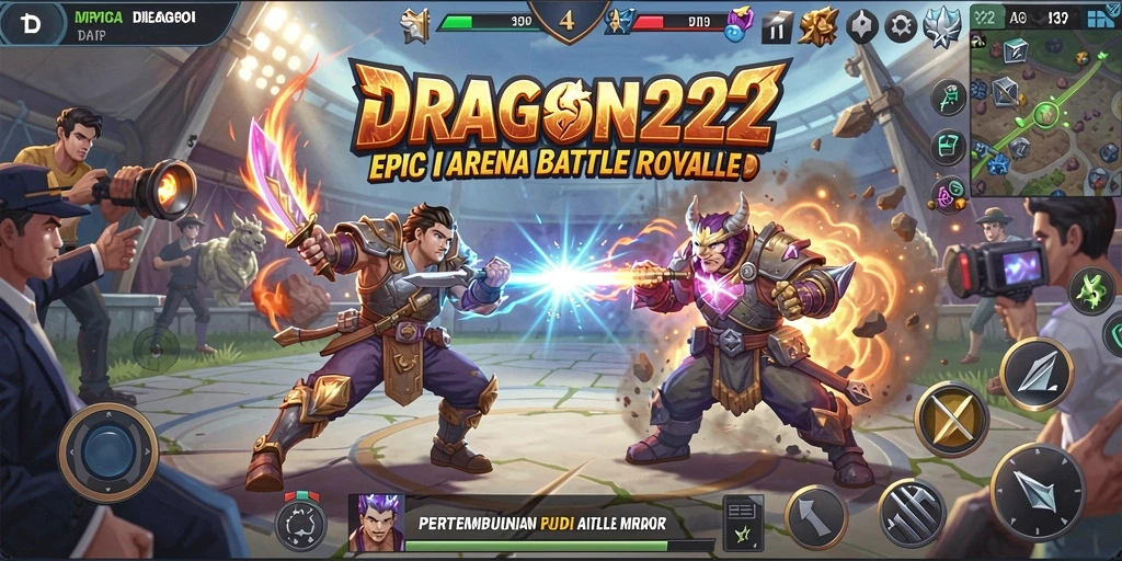 Gameplay seru dalam aksi Battle Royale penuh strategi.