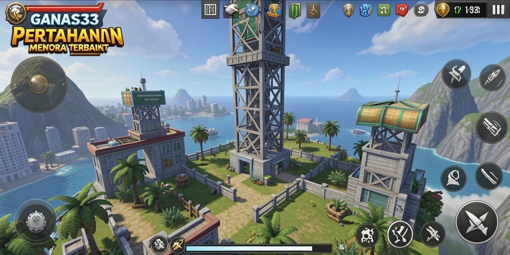 Tangkapan layar menunjukkan aksi menegangkan dalam gameplay Tower Defense.