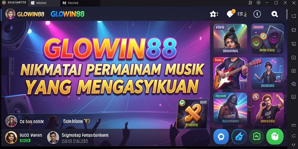 Tampilan gameplay GLOWIN88 yang menarik dan dinamis.