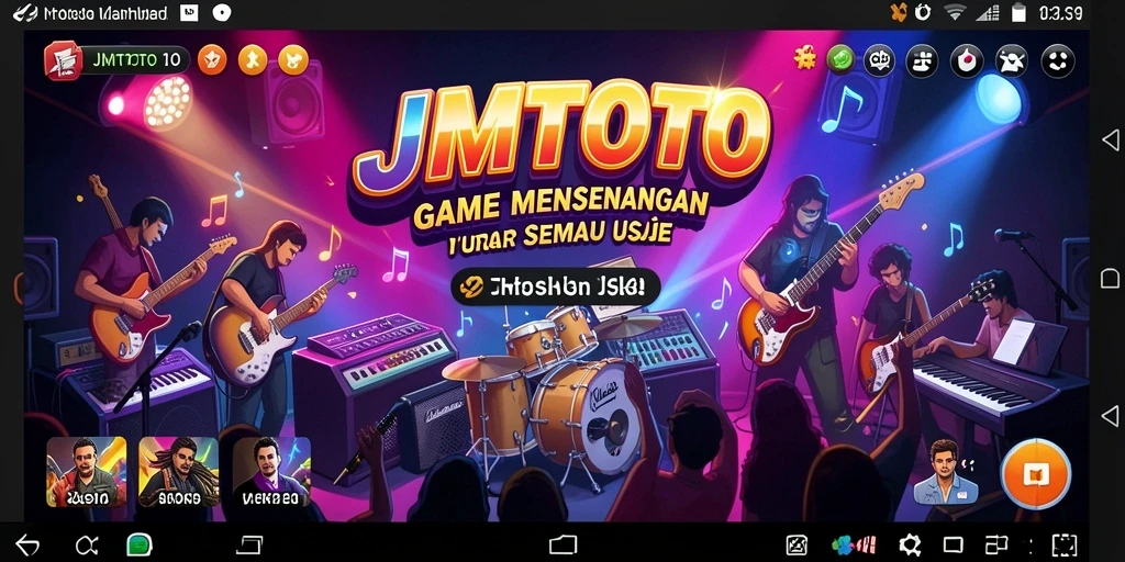 Tampilan permainan JMTOTO dengan berbagai tantangan musik yang menarik.