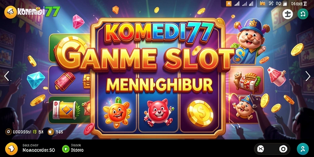 Tampilan menarik dari gameplay Slot di KOMEDI77.