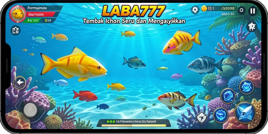 Tampilan seru gameplay menembak ikan di LABA777.