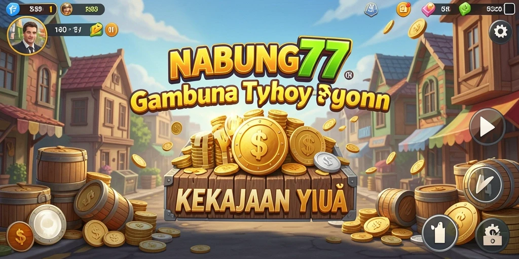 Screenshot gameplay NABUNG77 menampilkan aksi investasi yang dinamis.