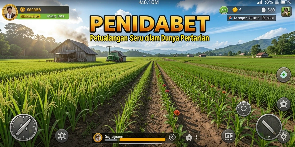 Tampilan gameplay seru dalam dunia pertanian yang mendetail.