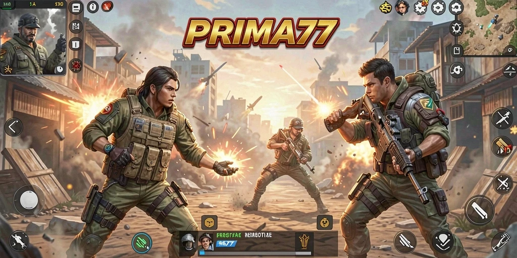 Tampilan gameplay seru PRIMA77 yang intens dan menegangkan.