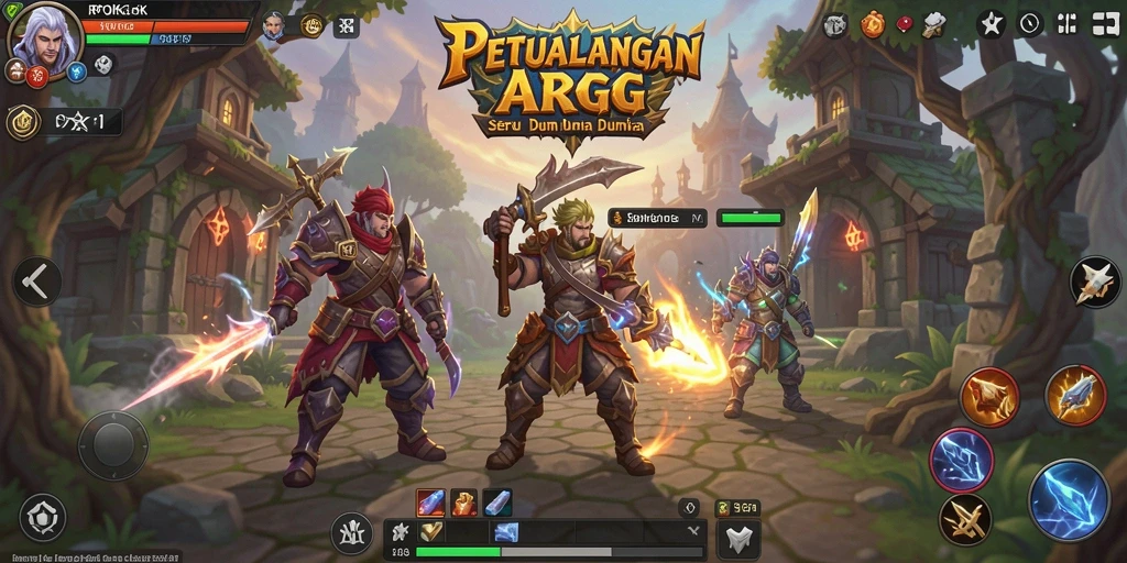 Tampilan gameplay RPOK yang menegangkan di dunia ARPG.