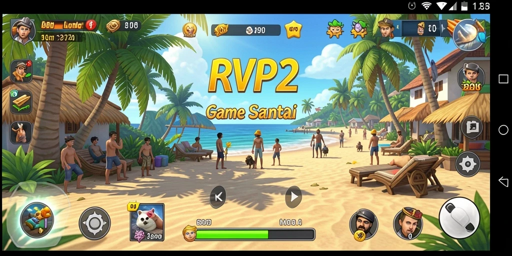 Screenshot permainan RVIP2 dengan gameplay santai yang menghibur.