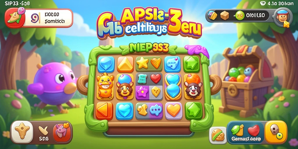 Tampilan penuh warna dari gameplay SIP33 yang menantang.