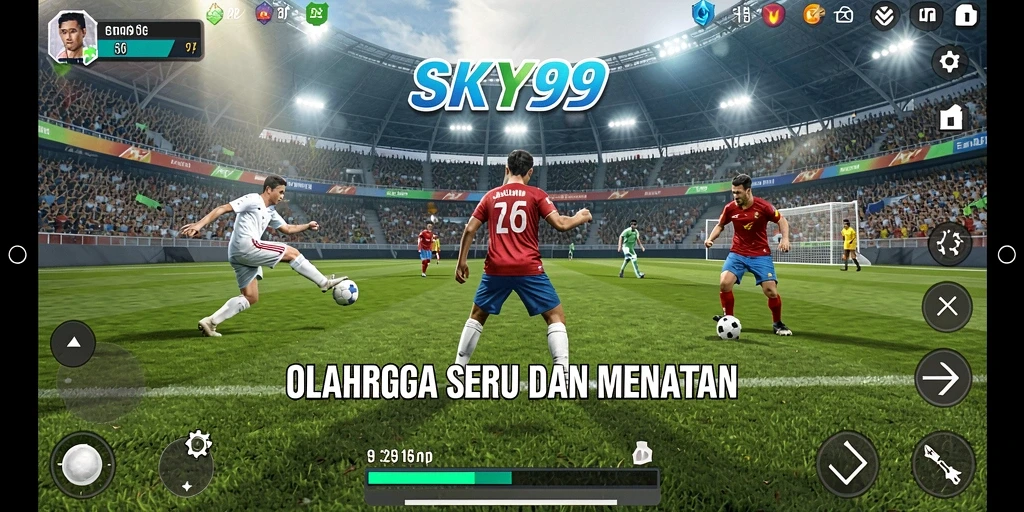 Tangkapan layar dari gameplay yang menarik di SKY99.