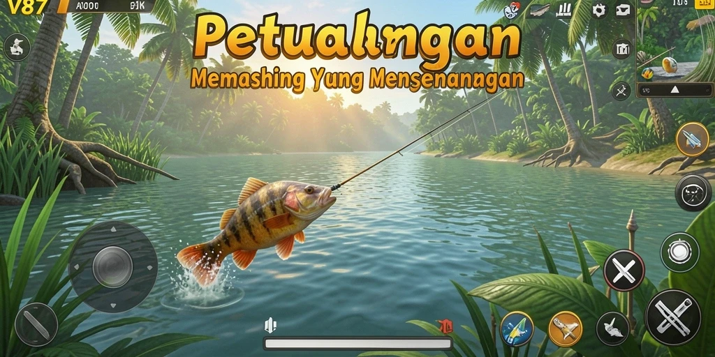 Tangkapan ikan yang mempesona dalam gameplay V87.